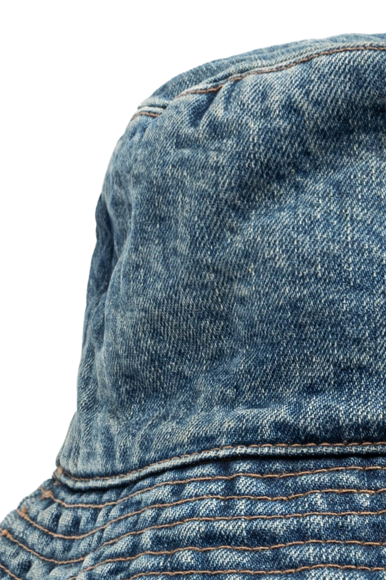 Gray Foil Stretch Denim Gilligan Hat by Rick Owens DRKSHDW